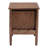 Caasi Japandi Walnut Brown Wood 2-Drawer Nightstand Woven With Rattan