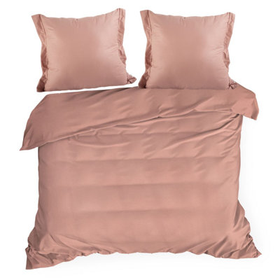 Cotton Solid Colour Duvet Cover with Pillowcases