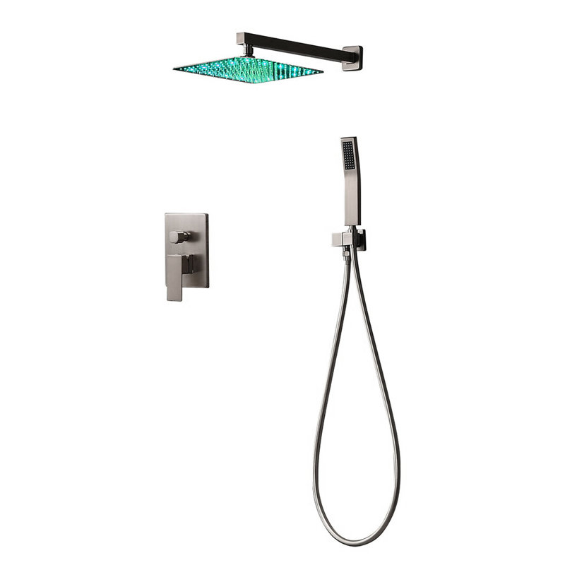 Ensemble de douche à pluie thermostatique à poignée simple BathSelect