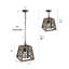  Luminaire suspendu campagnard à 1 lumière (ensemble de 2)