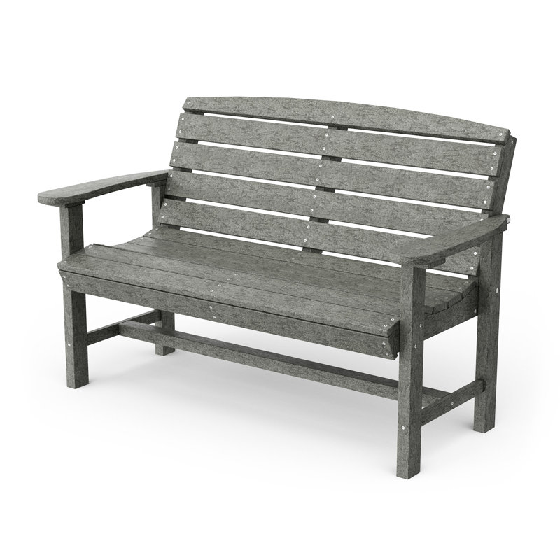Classic Outdoor Bench, Dark Gray