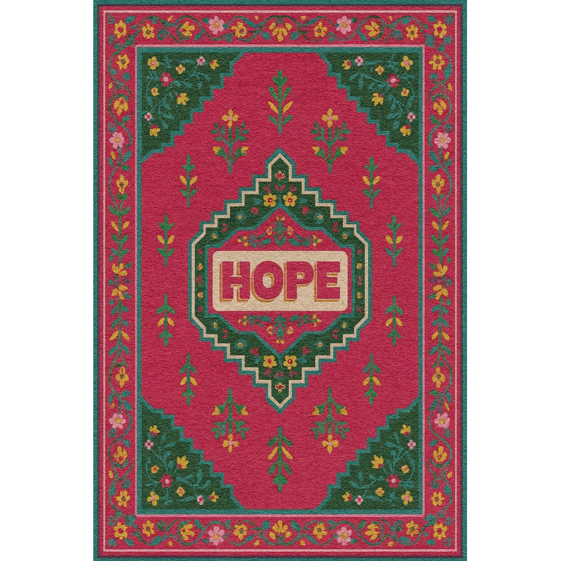 Tapis tissé rouge Mosso, 2'6" x 9'10"