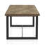 Eliana Ash Metal Base Dining Table