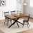 55.11" -70.86"Retro Rectangular Stretch Dining Table-742109606