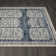 Rectangle Abstract Power Loom Polypropylene Area Rug in Blue