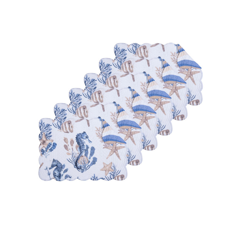 Ensemble de 6 napperons Seahorse Sands