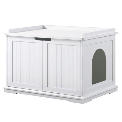 Broņislava Enclosed Litter Box Enclosure