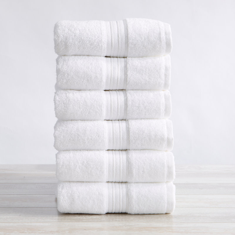 Super Soft 100% Cotton Quick-Dry Hand Towels, White