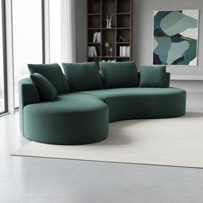 Upholstered 72.45 " Fabric Sofa & Chaise