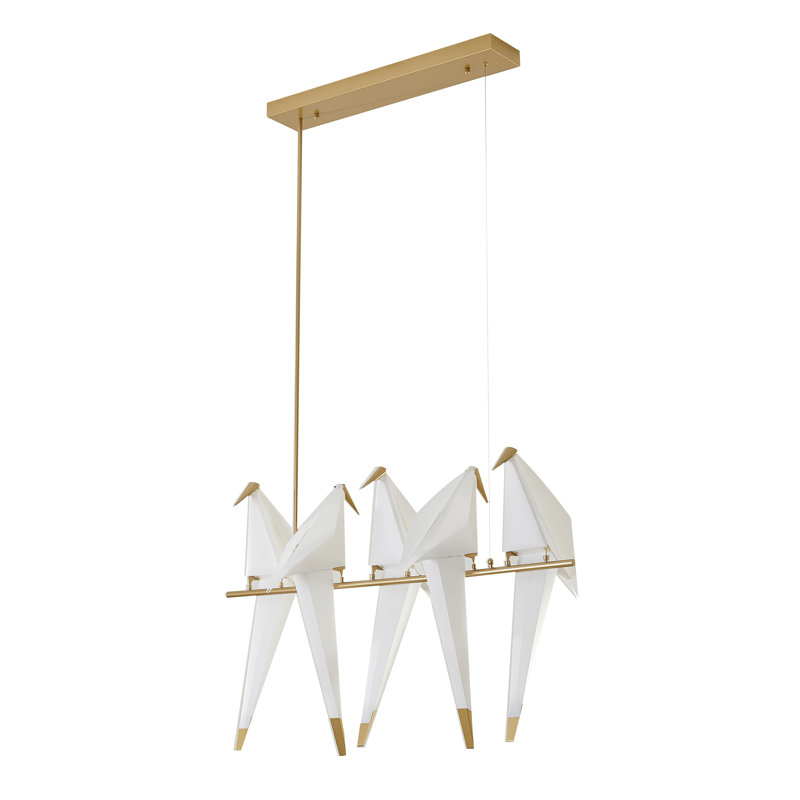 Leiser Eclectic 5 - Light LED Bird Pendant