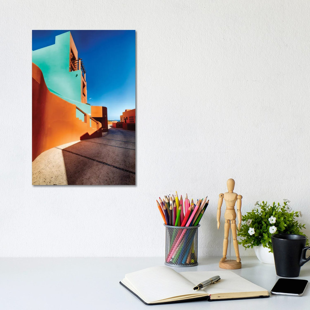 Sun Soaked Adobe, Cabo San Lucas, Mexico by George Oze - Gallery-Wrapped Canvas Giclée on Canvas
