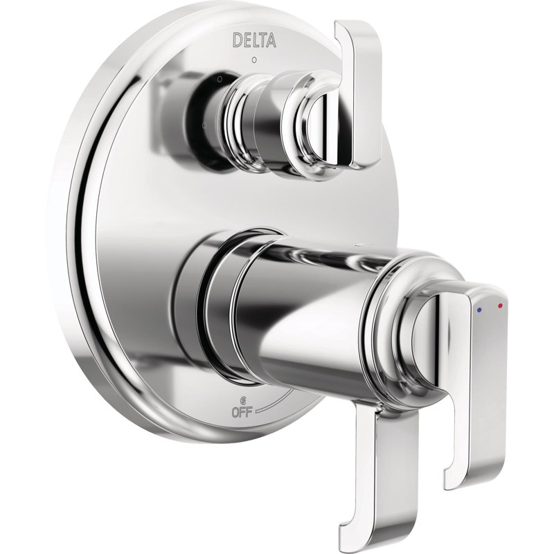 Ensemble de garniture de soupape de dérivation intégrée à 3 réglages Tetra 17T Series, robinet de douche, inverseur, Chrome