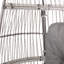 Siège pivotant attrayant, conception de panier, coussins en tissu, sièges de patio polyvalents, matériaux durables, rembourrage confortable