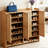 Modern 4-Door Vertical Slatted Panel Shoe Cabinet, 7-Tier Large Capacity Entryway Shoe Organizer with Open Compartment & Top Display Shelf-71932527