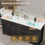 Meuble-lavabo double 72 po avec comptoir intégré, robinet, drain et assemblage requis Manrique-1408709385