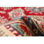 Tapis rouge en laine noué à la main de conception unique 5 pi 7 po x 8 pi New Age