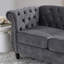 Canapé combiné 3 places + 3 places Velours gris (W834S00062)-1838228556