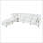 Double-Layer Cushion Modern Large U-Shaped Modular Sofa-35370057