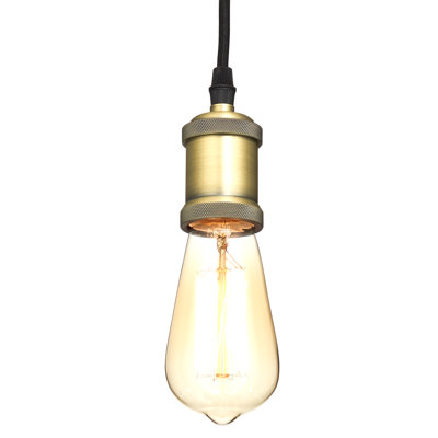 Luminaire suspendu à une ampoule avec accents corde 1 lumières Norbert