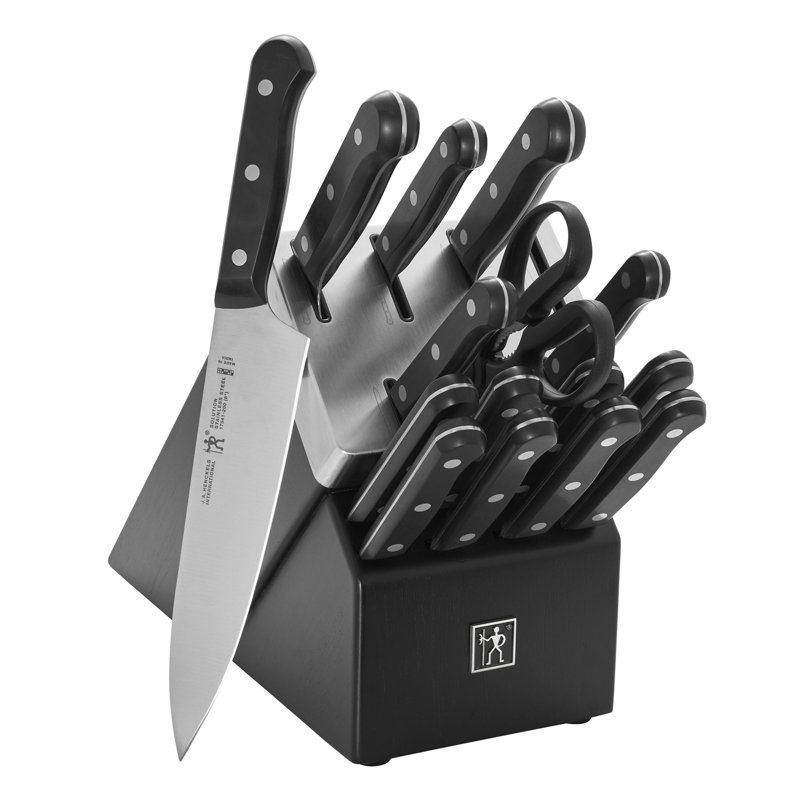 Ensemble de 16 couteaux HENCKELS Solution, noir