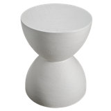 Double Drum Occasional Table hand-moulded in Lime Plaster