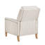 Fauteuil inclinable classique en bois massif de style campagnard à dossier poussoir 1 pièce