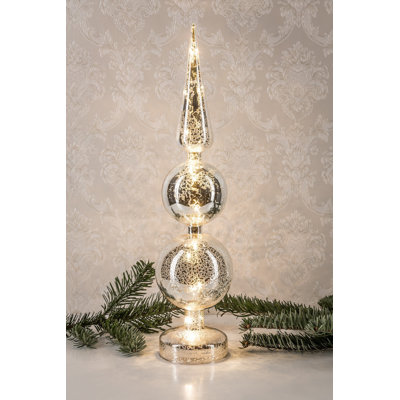 Beleuchtete Glasdekoration