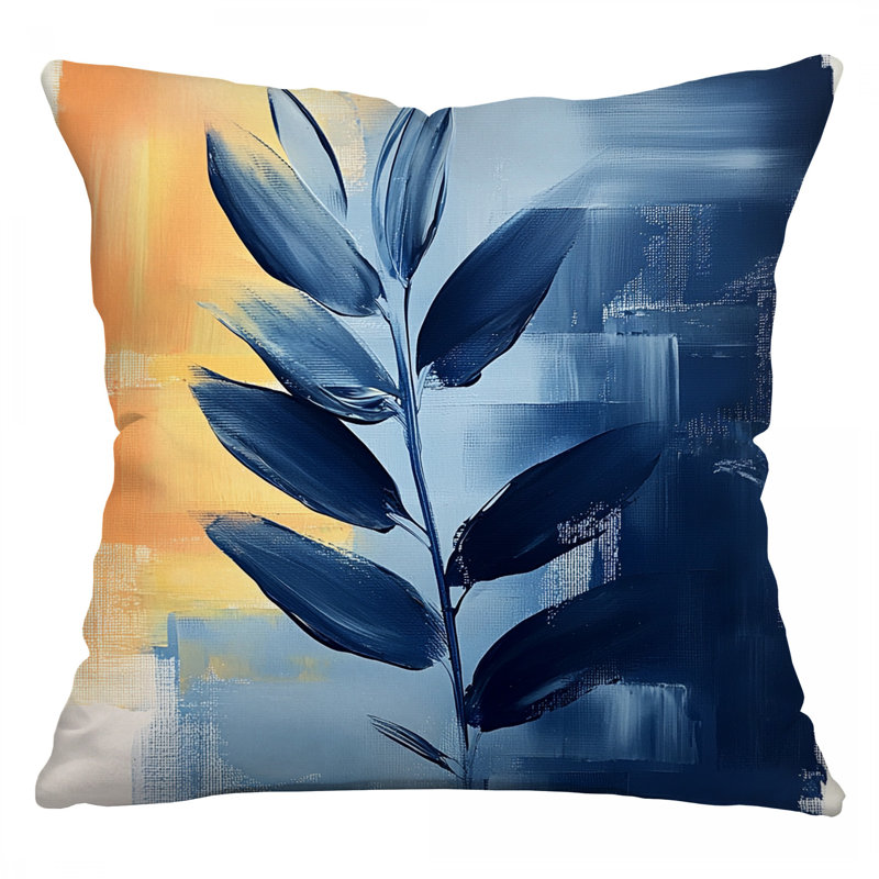 Coussin Leaf Impression, Carré 14 po