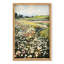 Paysage rustique 16 x 24 pouces, impressions sur toile encadrées de prairie de fleurs sauvages pour le bureau et la salle à manger, décoration murale, champ classique, chambre à coucher