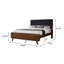 Ensemble de chambre à coucher Aleksiejus en noyer foncé-83116006-103928303