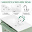 Meuble-lavabo simple 36 po avec lavabo en céramique élégant, armoire de rangement moderne imperméable avec 3 tiroirs-2092809654