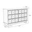 Armoire d'appoint en bois manufacturé brun foncé
