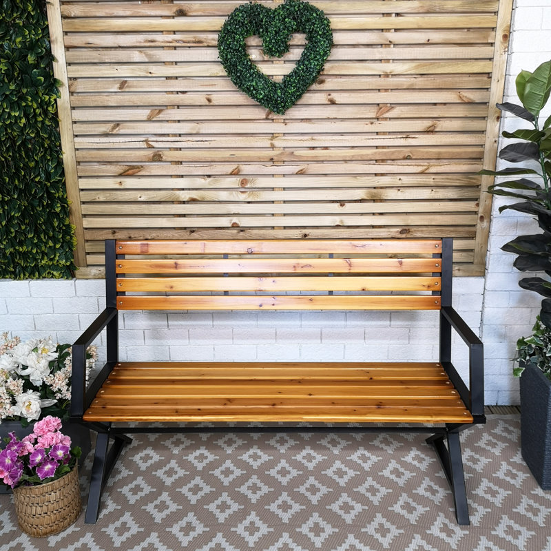 Abdule Solid Wood Outdoor Bench