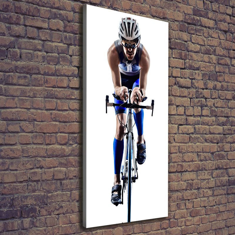 Cyclist - Wrapped Canvas Print