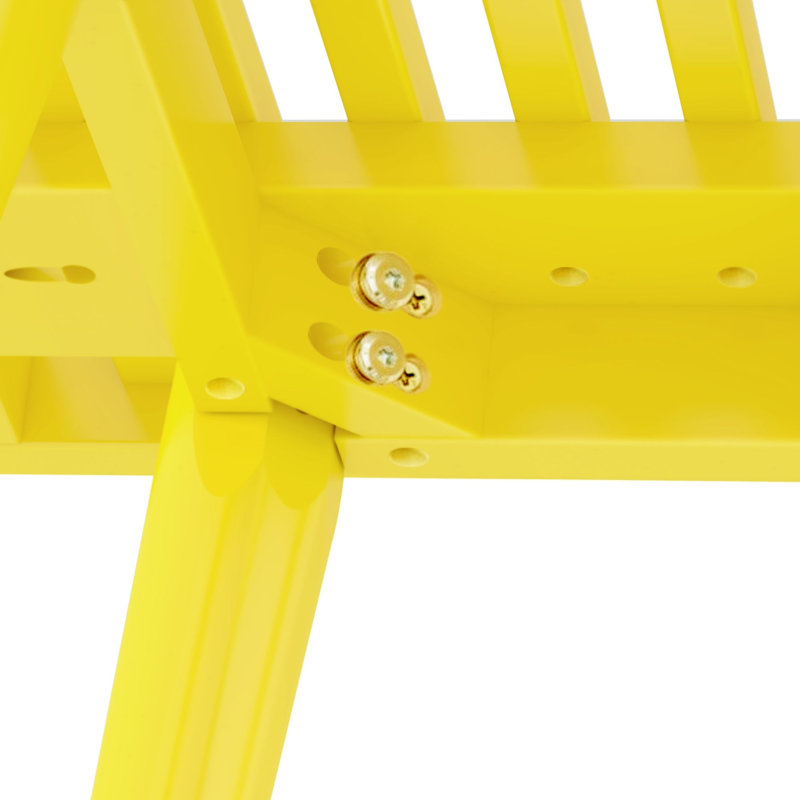 Eilish Solid Wood End Table, Yellow