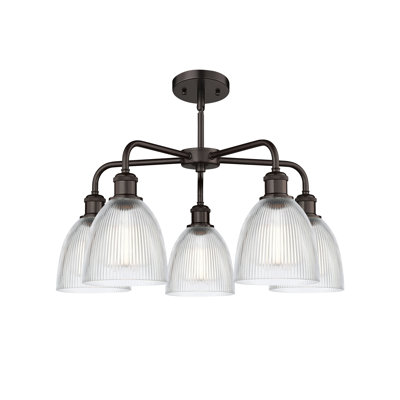Lustre en dôme à intensité variable à 5 lumières Densel
