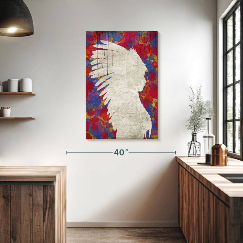 Lelar Abstract Indian, 39" H x 26" W