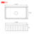 33'' L Farmhouse / Apron Single Bowl Fireclay Kitchen Sink-87700341
