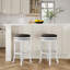 Tabouret de bar 30 po, siège d'appoint en tissu patiné-974362773-974362772