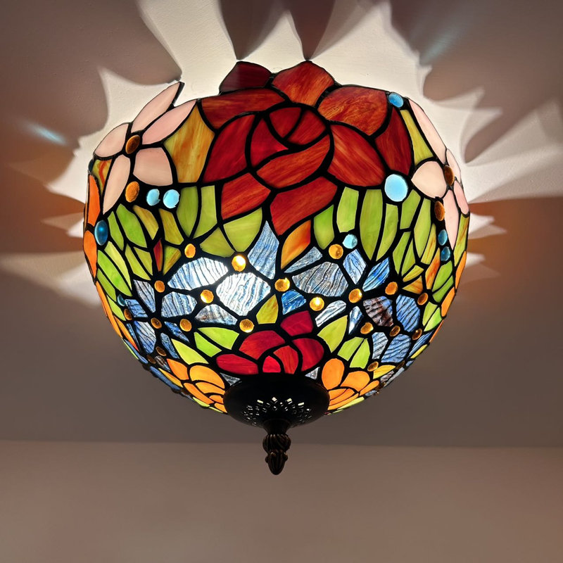 Tiffany Glass Flush Mount