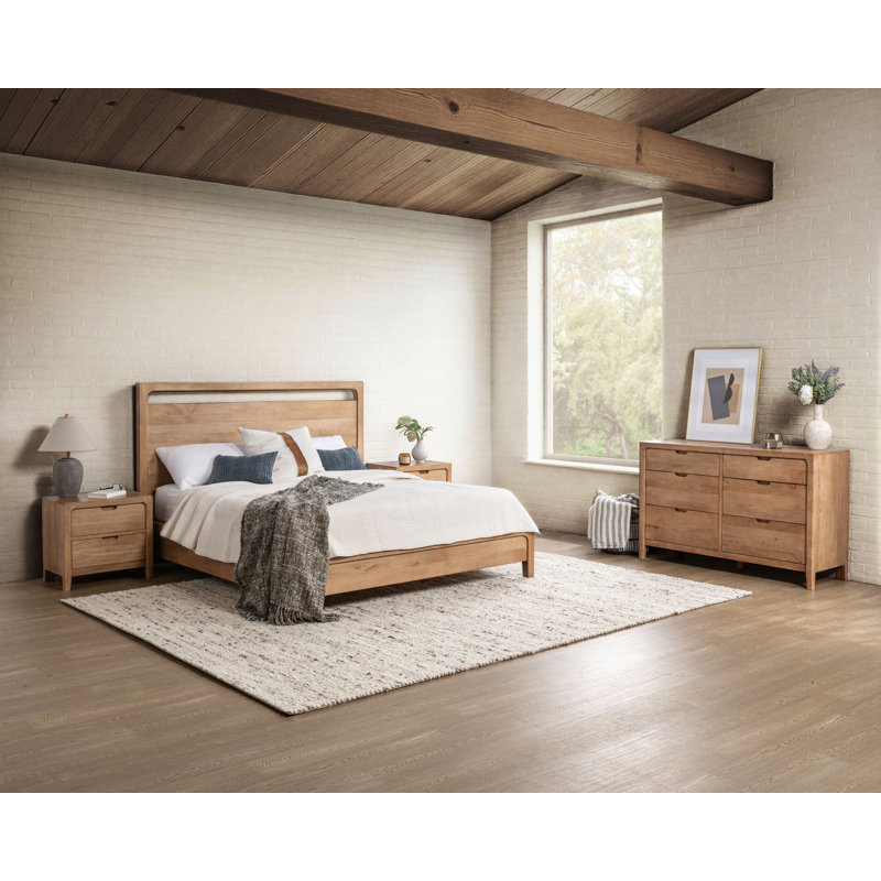 Laguna Solid Wood King Bed, King