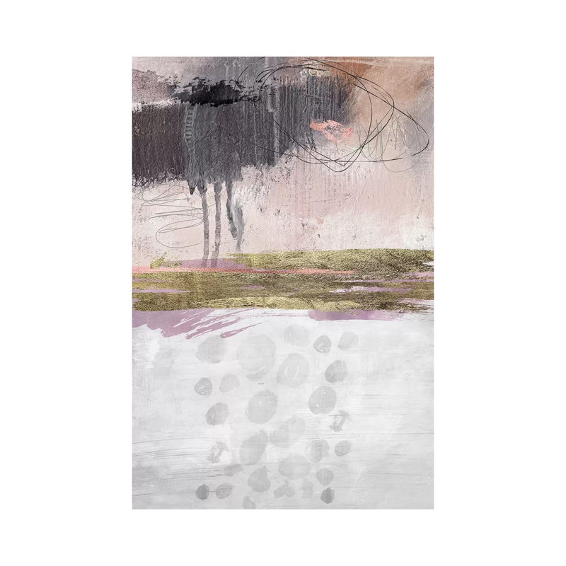 «Rosey» par Nikki Chu - impression, H 26 po x l 18 po x 1,5 po, Toile tendue