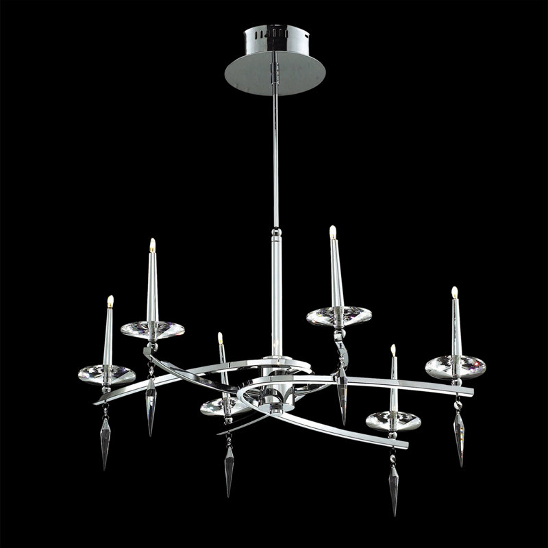 Lustre linéaire 6 lumières Transitional