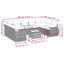 Ensemble de canapé de jardin Vidaxl PE-114311235
