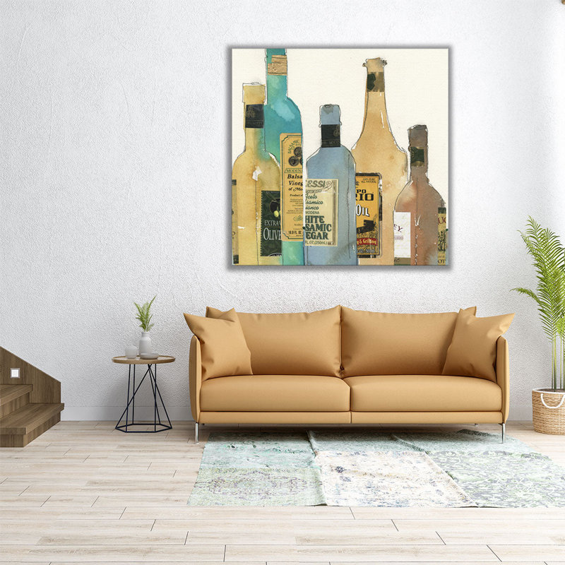Huile et vinaigre II - reproduction d'art sur toile, H 20 po x l 20 po
