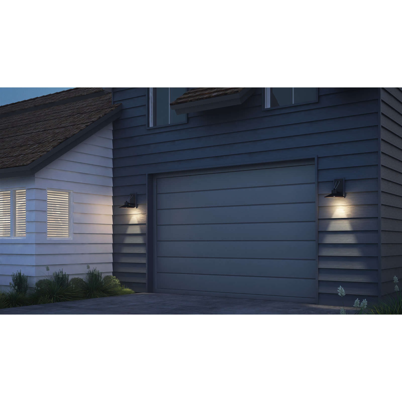 Saheli Single Light Bell Outdoor LED Wall Light, 13.75" H x 13.5" W