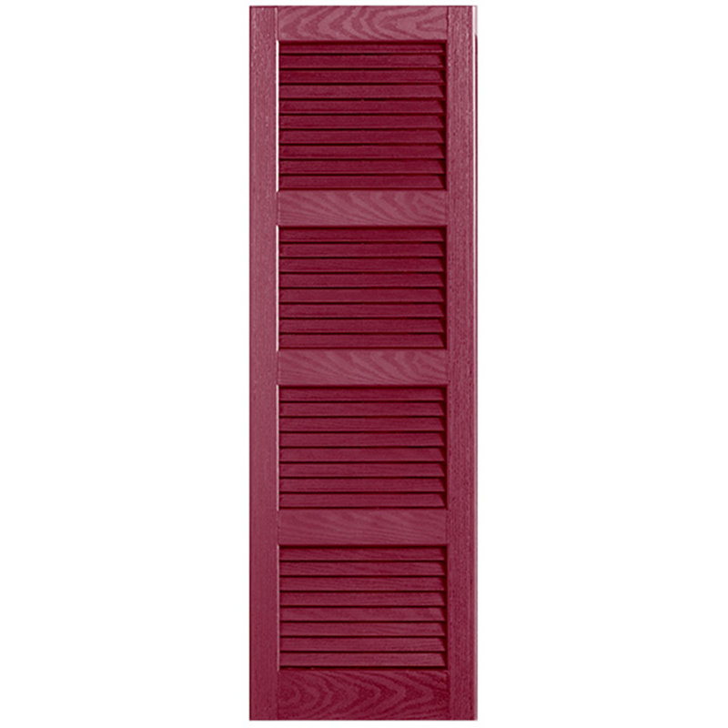 Paire de volets à persiennes droites, Baie, 12 po, 72 po