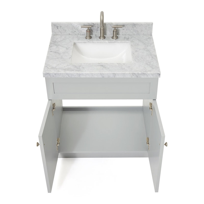 Ensemble de meuble-lavabo simple 31 po Hamlet, gris