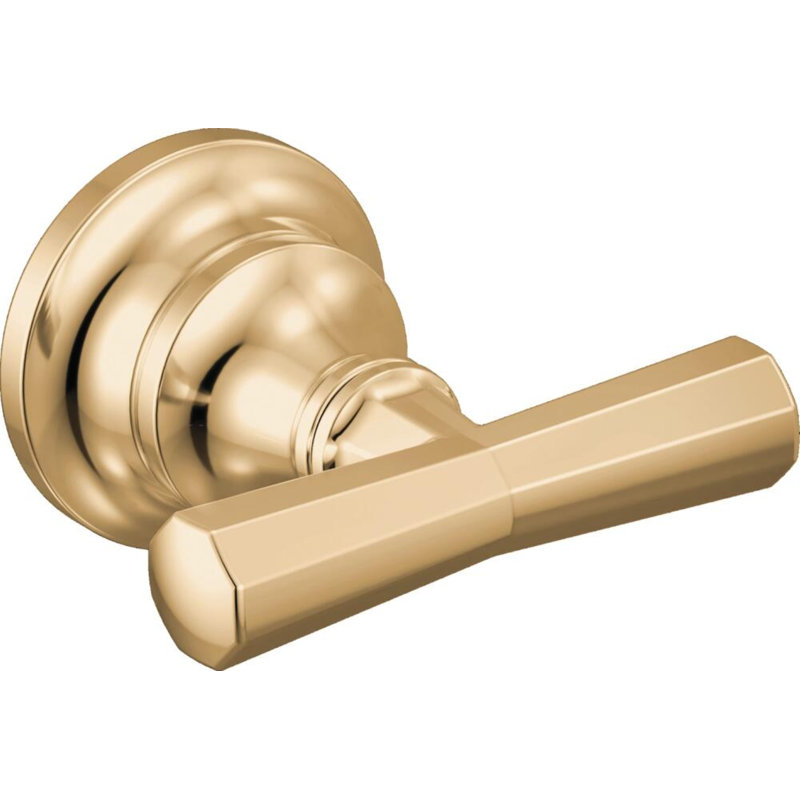 Beauclere™ Two-Handle Wall Mount Lavatory Faucet, Brilliance Luxe Gold, Cross Handle