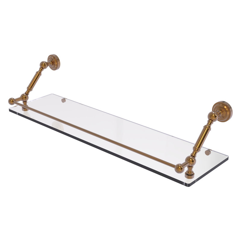 Marchmont Bracket Shelf, Brushed Bronze, 7.3" H x 30" W x 8.6" D